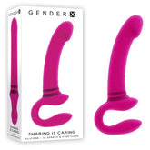 Gender X 21.9 cm Strapless Strap-On Vibrator 8.62 Inches Pink > Realistic Dildos and Vibes > Strapless Strap Ons